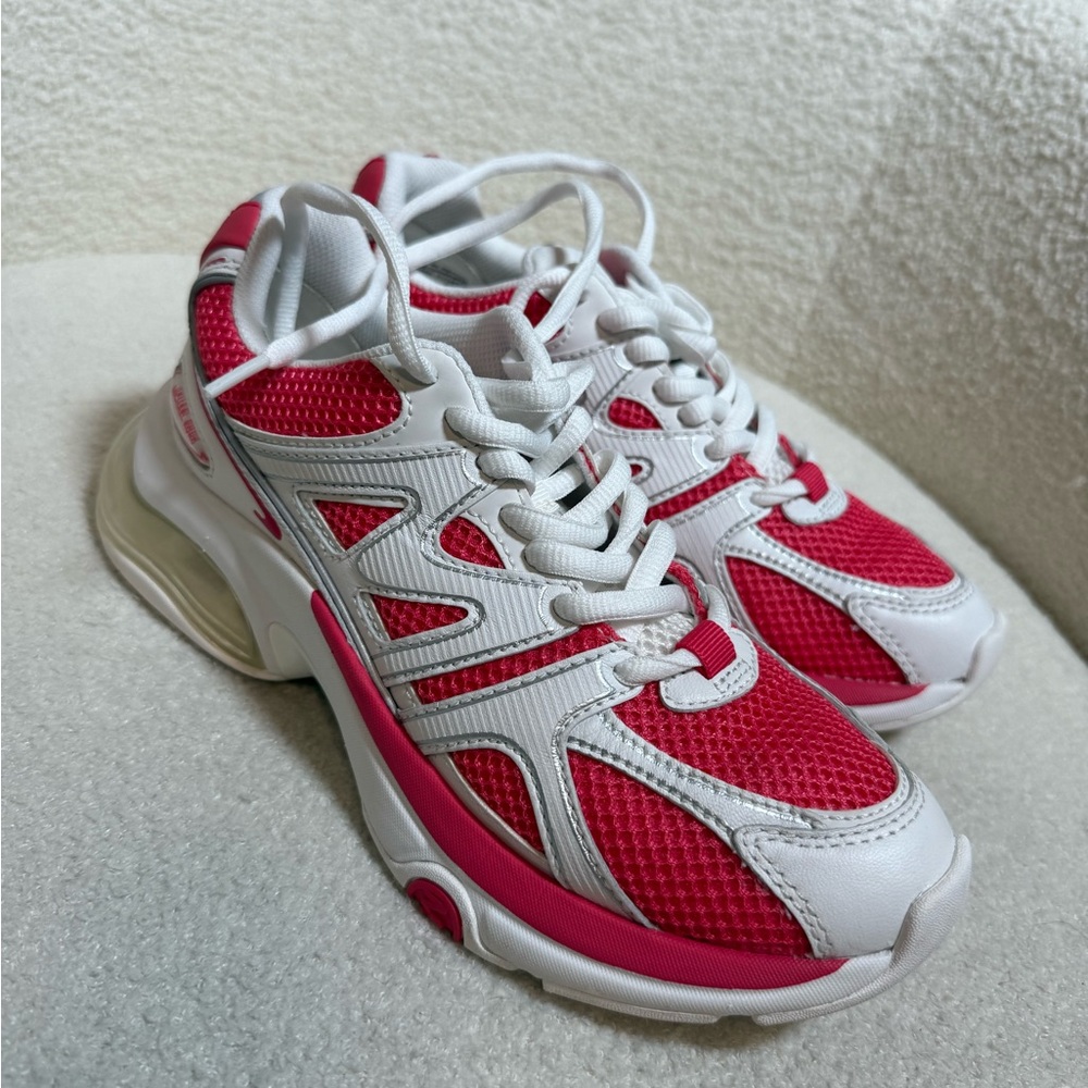 Michael Kors Pink and White Sneakers Athletic Comfort